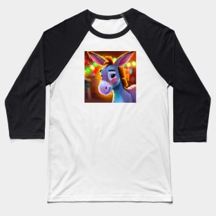 Cute Mule Drawing Baseball T-Shirt